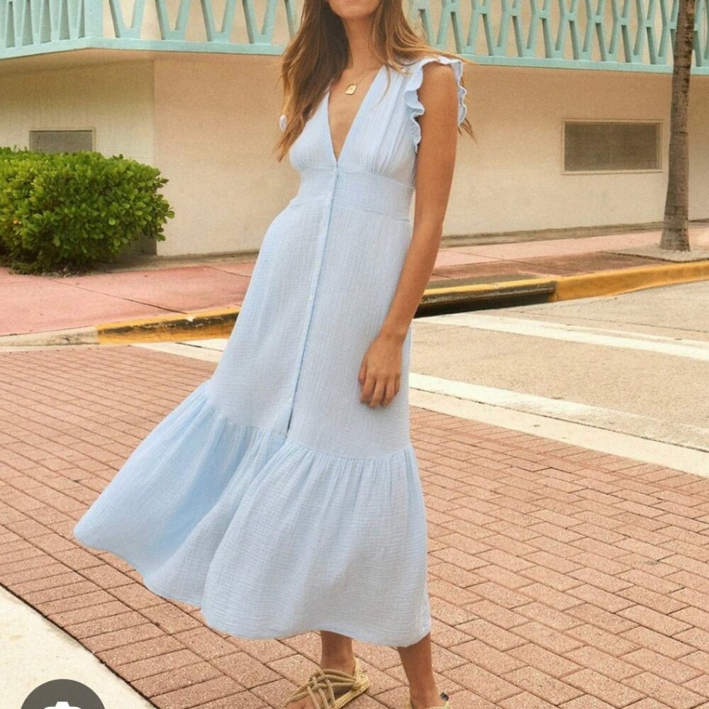 XIRENA Davana Dress in White